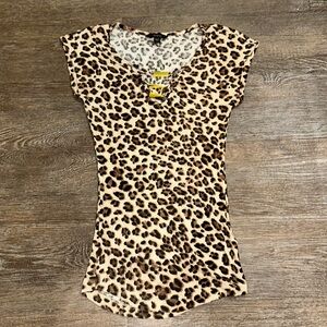 Guess leopard top